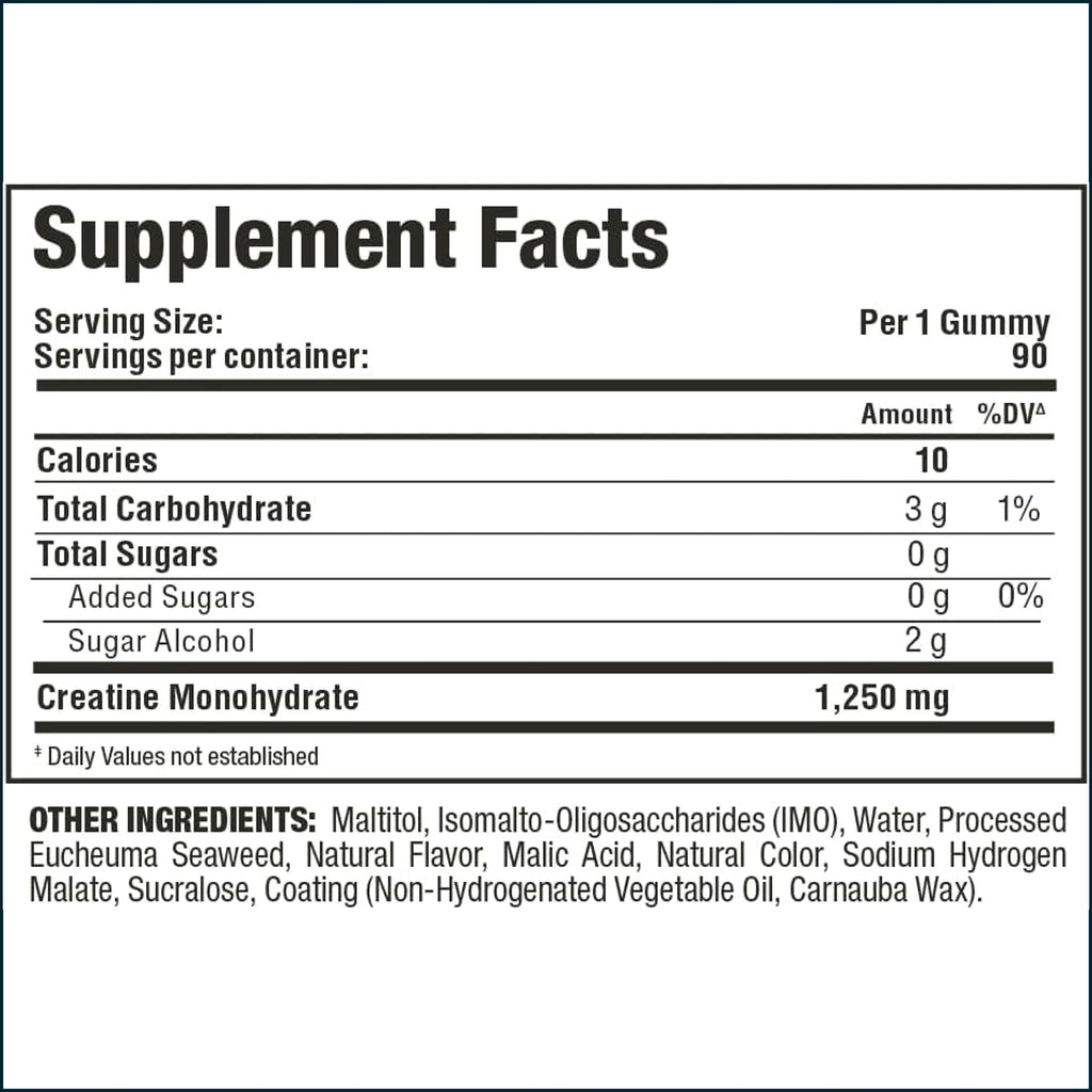 Allmax Creatine Gummies, 90 Gummies